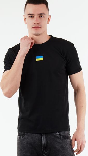Футболка чоловіча чорна 0237 фото